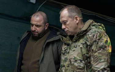 Minister obrony Ukrainy Rustem Umerow i naczelny dowódca Sił Zbrojnych Ukrainy Ołeksandr Syrski wizy