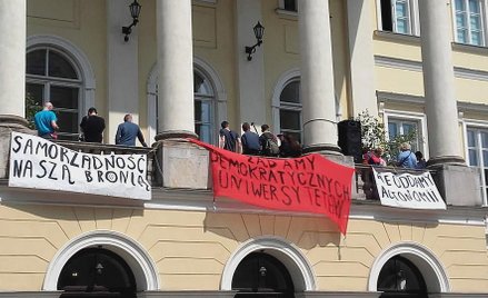 Protest na Uniwersytecie Warszawskim