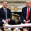 Donald Trump i Karol Nawrocki podczas wizyty polskiego prezydenta w Białym Domu, wrzesień 2025