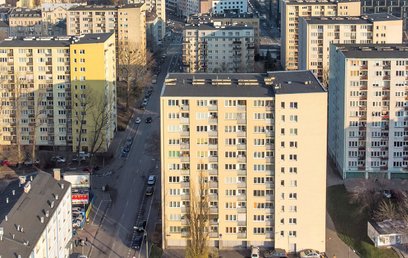 Odcinek ulicy Srebrnej widoczny na zdjęciu będzie nieprzejezdny do 18 lutego z powodu awarii ciepłow