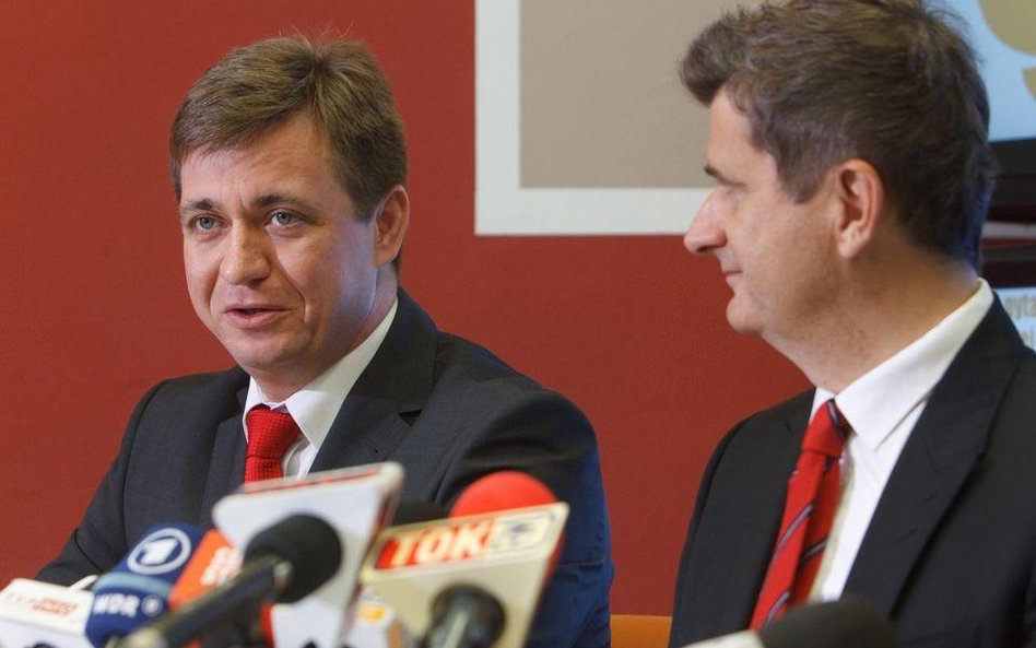 Sławomir Kopyciński i Janusz Palikot