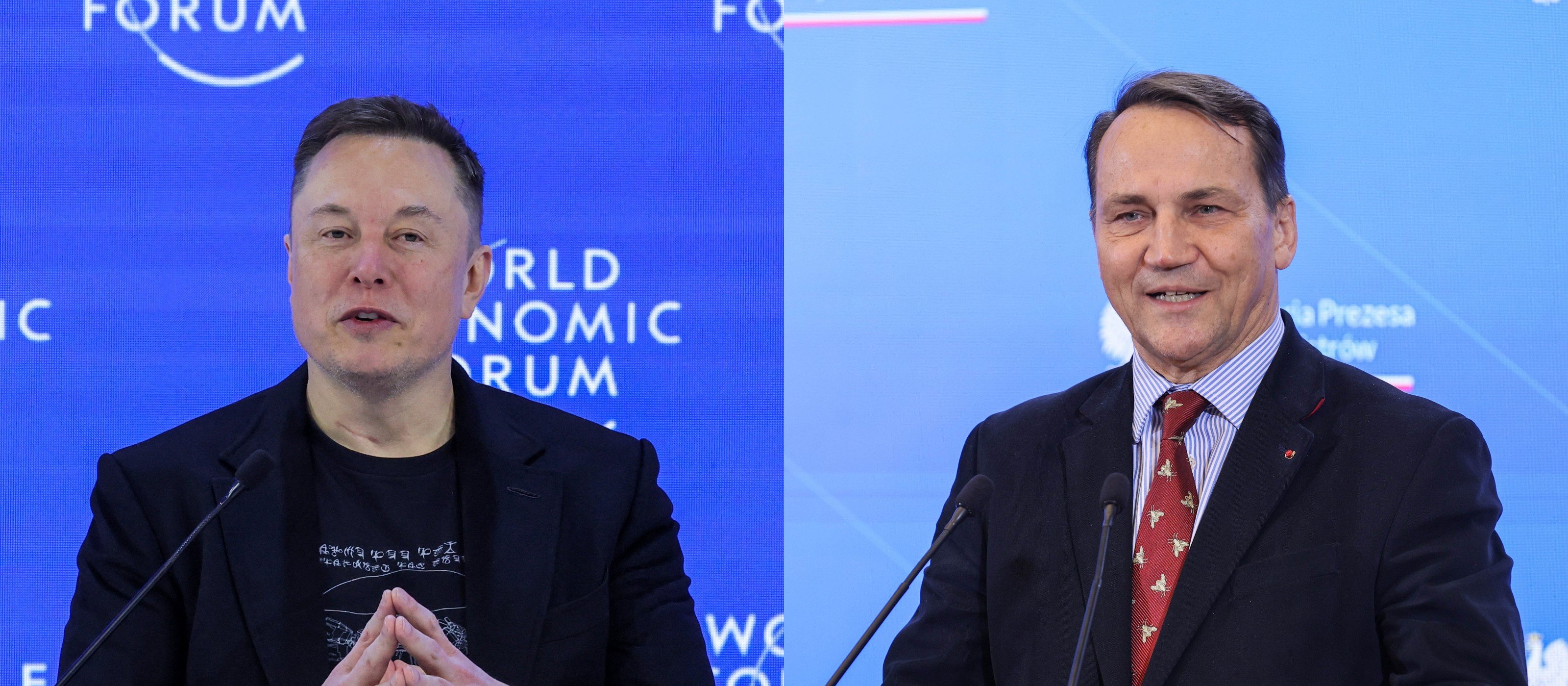 Radosław Sikorski zwrócił uwagę Elonowi Muskowi. Miliarder odpowiedział: „śliniący się imbecyl”