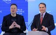 Elon Musk i Radosław Sikorski