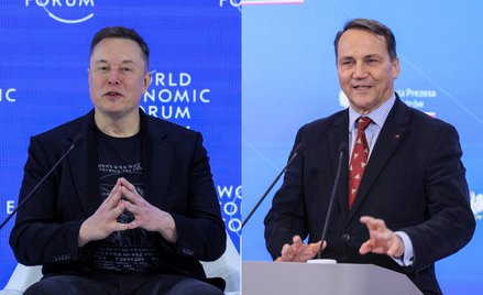 Elon Musk i Radosław Sikorski