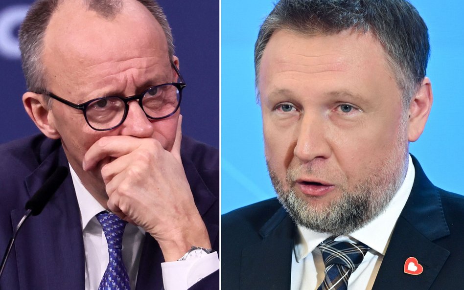 Friedrich Merz i Marcin Kierwiński