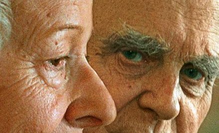 Wisława Szymborska i Czesław Miłosz, Warszawa 1997 rok