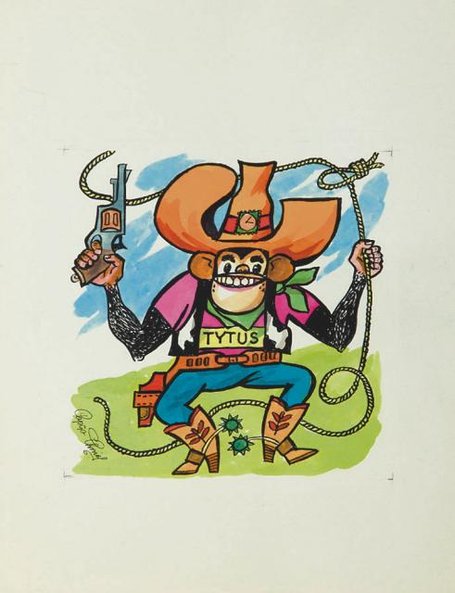 Portret Tytusa licytowany będzie na aukcji komiksu.