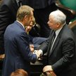 Przewodniczący Rady Europejskiej Donald Tusk i prezes PiS Jarosław Kaczyński