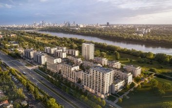 Kompleks Bulwary Praskie powstaje naprzeciw Kępy Potockiej na Żoliborzu