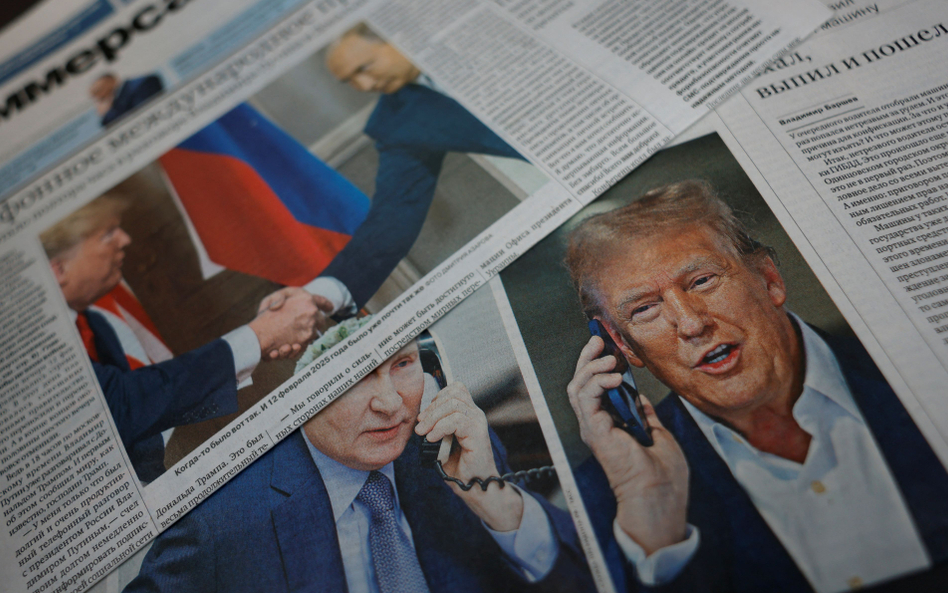 Pierwsze strony rosyjskich gazet dzień po rozmowie Putin-Trump