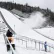 Przygotowania do zawodów Pucharu Świata w skokach narciarskich w Zakopanem