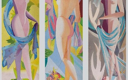 Tadeusz Gronowski. Zestaw trzech prac: Wiosna, Lato, Zima