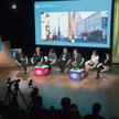 Uczestnicy debaty „Kształtowanie miejskiej przestrzeni publicznej”.