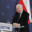 Jarosław Kaczyński podczas spotkania z sympatykami PiS w Olsztynie