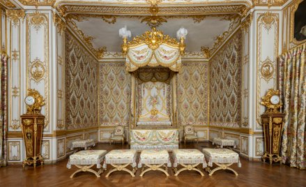 Sypialnia powstała w 1738 r. na polecenie króla Ludwika XV.