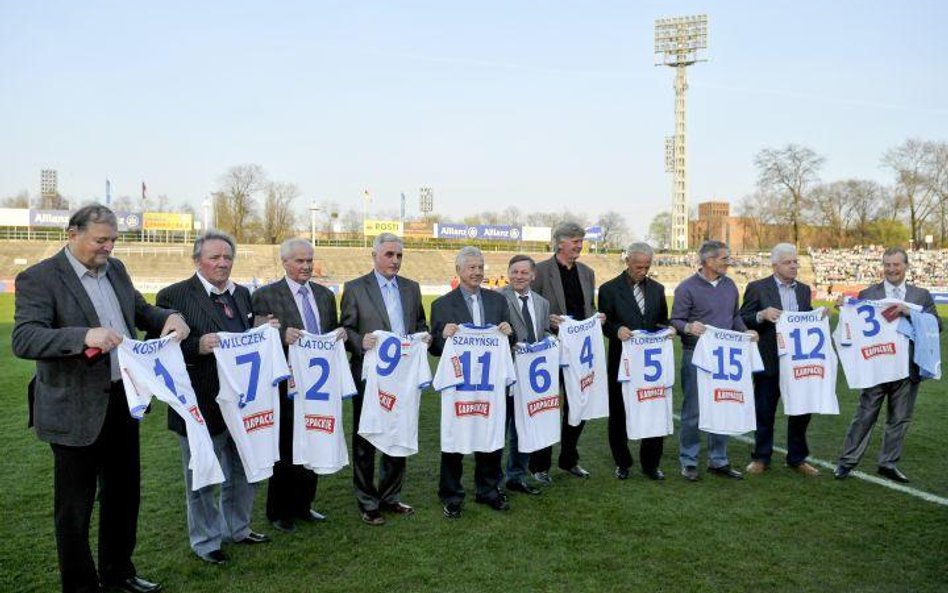 Spotkanie z okazji 40. rocznicy finału Pucharu Zdobywców Pucharów. Na zdjęciu Hubert Kostka, Erwin W
