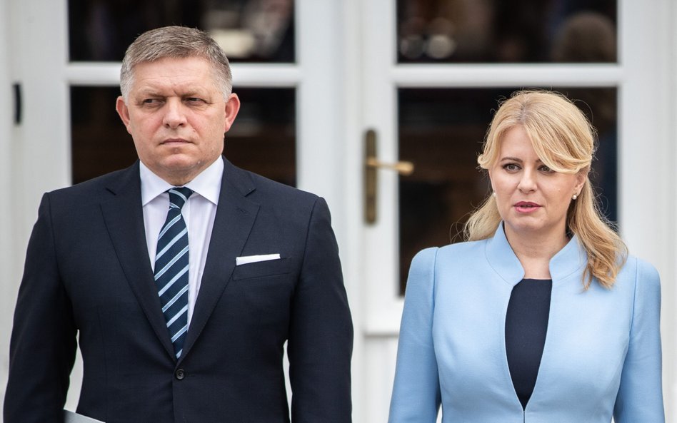 Robert Fico odebrał z rąk prezydent Zuzany Čaputovej nominację na premiera Słowacji