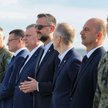 Władysław Kosiniak-Kamysz w czasie ceremonii powitania myśliwców F-35 w Polsce