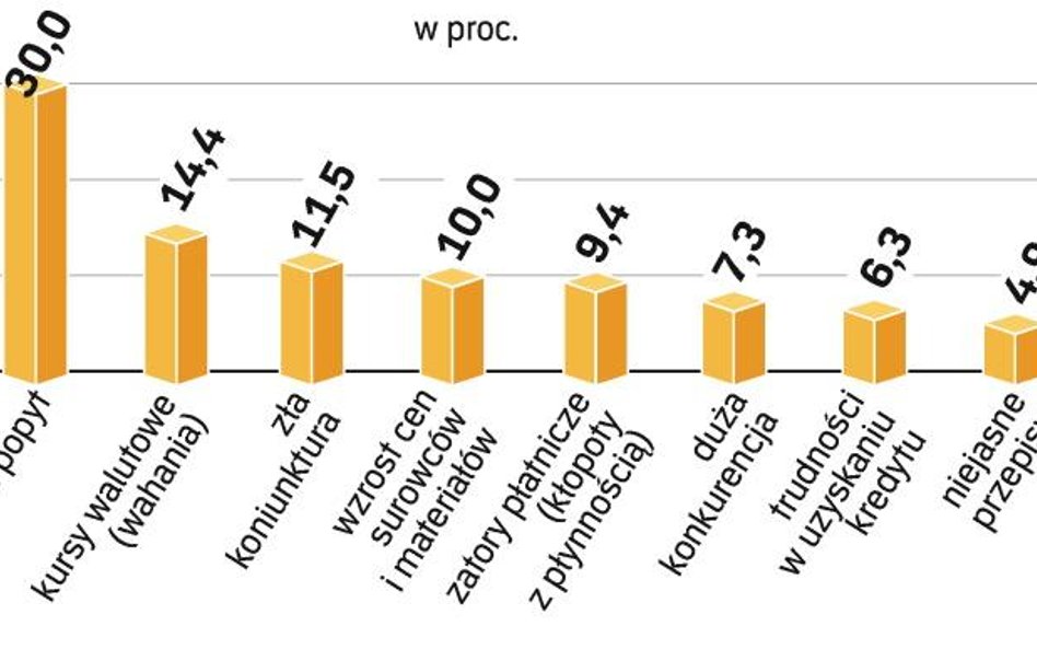 Najgorsze są problemy wynikające z kryzysu. Ale rozbudowany system pozwoleń, kontroli i sprawozdań t