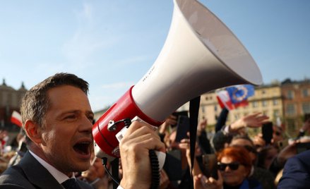 Rafał Trzaskowski podczas kampanii w Krakowie