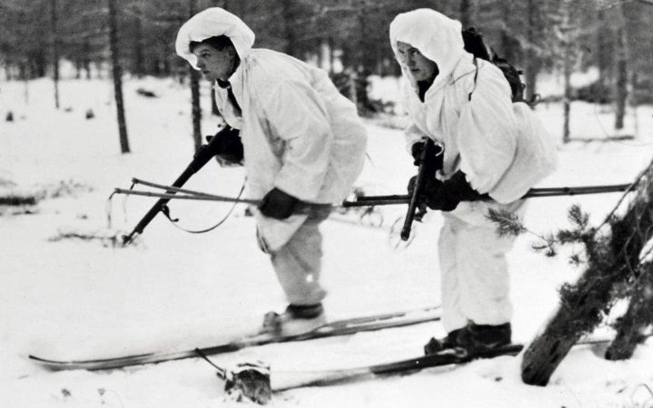 Fińscy zwiadowcy na – jak to wówczas określano w prasie alianckiej – Froncie Północnym, styczeń 1940