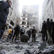 Skutki poniedziałkowego ataku izraelskiego lotnictwa w mieście Gaza. W ostatnich dwóch dniach bomby 
