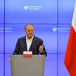 Premier Donald Tusk podczas wspólnej konferencji prasowej z prezydentem Ukrainy w siedzibie Kancelar