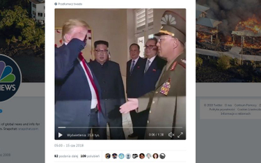 Trump zasalutował generałowi z Korei Płn.