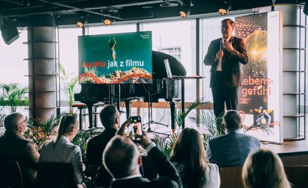 W spotkaniu Narodowego Biura Promocji Austrii, poświęconym muzyce i plenerowm filmowym, uczestniczył