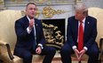 Prezydent RP Karol Nawrocki i prezydent USA Donald Trump