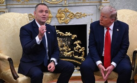 Prezydent RP Karol Nawrocki i prezydent USA Donald Trump