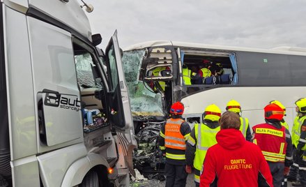 Wypadek polskiego autokaru w Austrii. Nie żyje jedna osoba