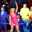 Emma Bunton ("Baby Spice") w czasie występu podczas ceremonii zakończenia IO w Londynie