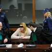 Oskarżona Katarzyna R.  na sali Sądu Okręgowego w Słupsku