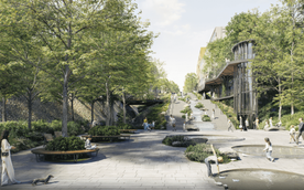 Zwycięska koncepcja autorstwa pracowni RS Architektura Krajobrazu zakłada budowę obok wiaduktu Marki