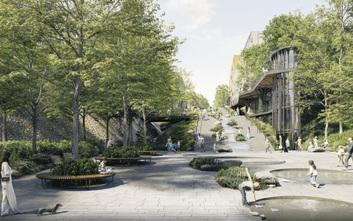 Zwycięska koncepcja autorstwa pracowni RS Architektura Krajobrazu zakłada budowę obok wiaduktu Marki