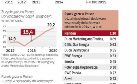 Rośnie liczba zmieniających dostawcę gazu