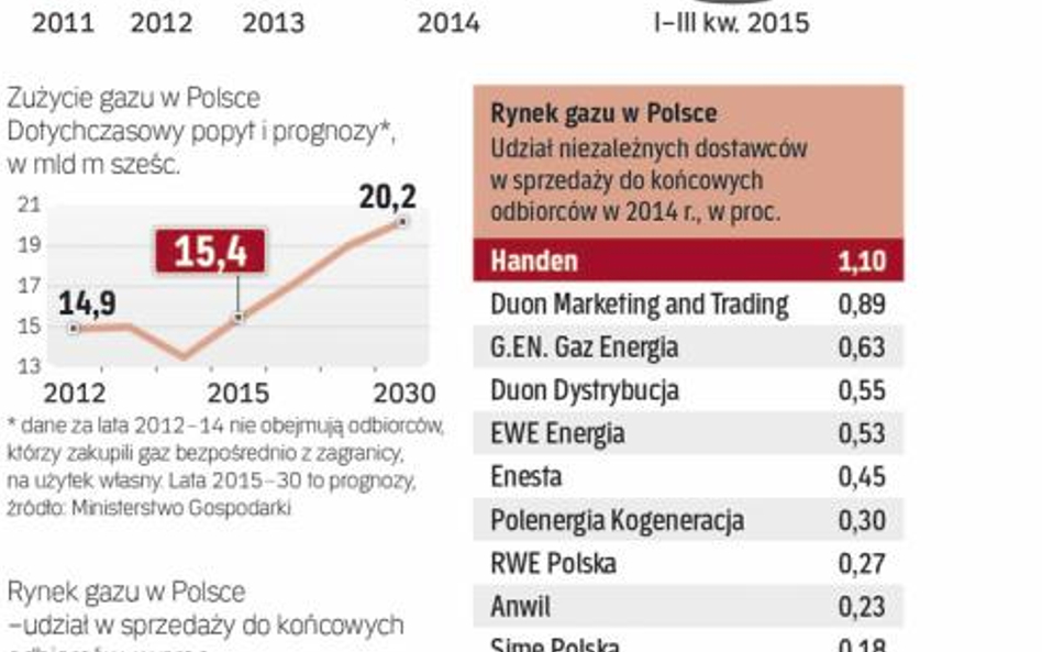 Rośnie liczba zmieniających dostawcę gazu