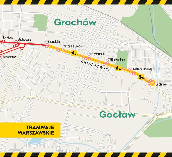 Na duże zmiany na Grochowskiej trzeba poczekać do przyszłego roku