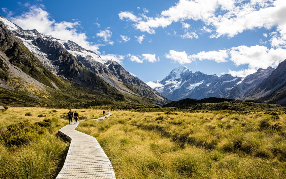 Park Narodowy Aoraki/Mount Cook w Nowej Zelandii.