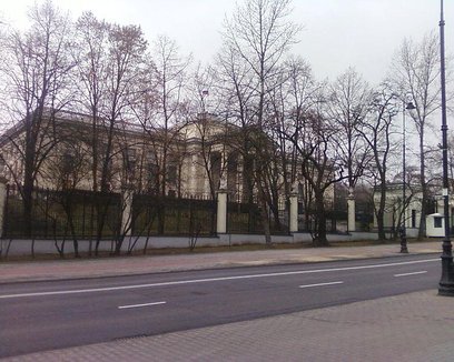 Ambasada Rosji w Warszawie przy ulicy Belwederskiej