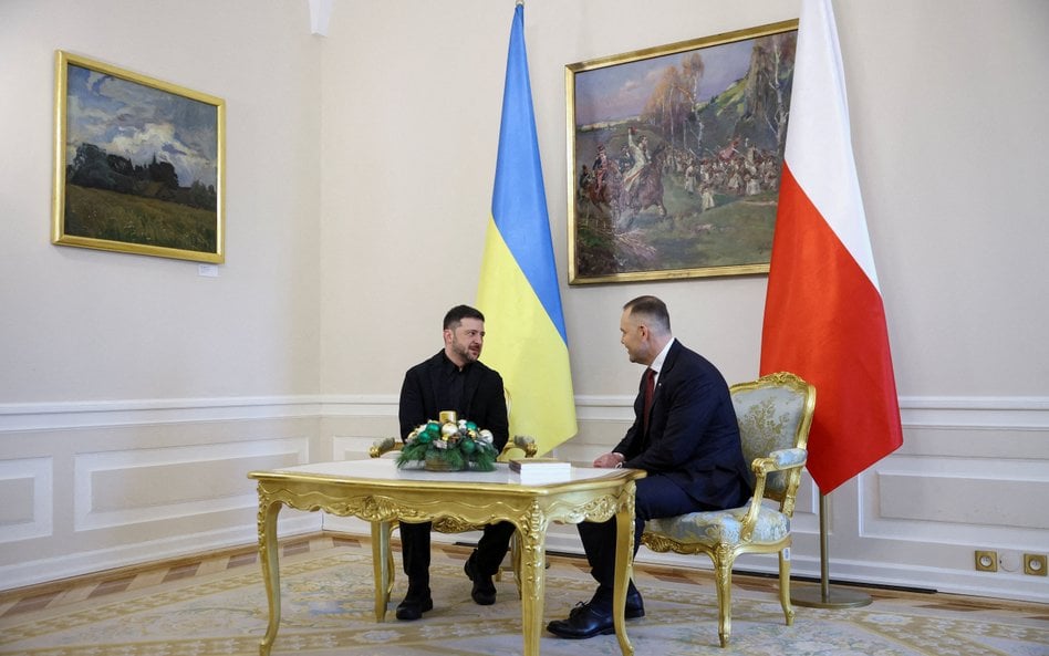 Wołodymyr Zełenski i Karol Nawrocki