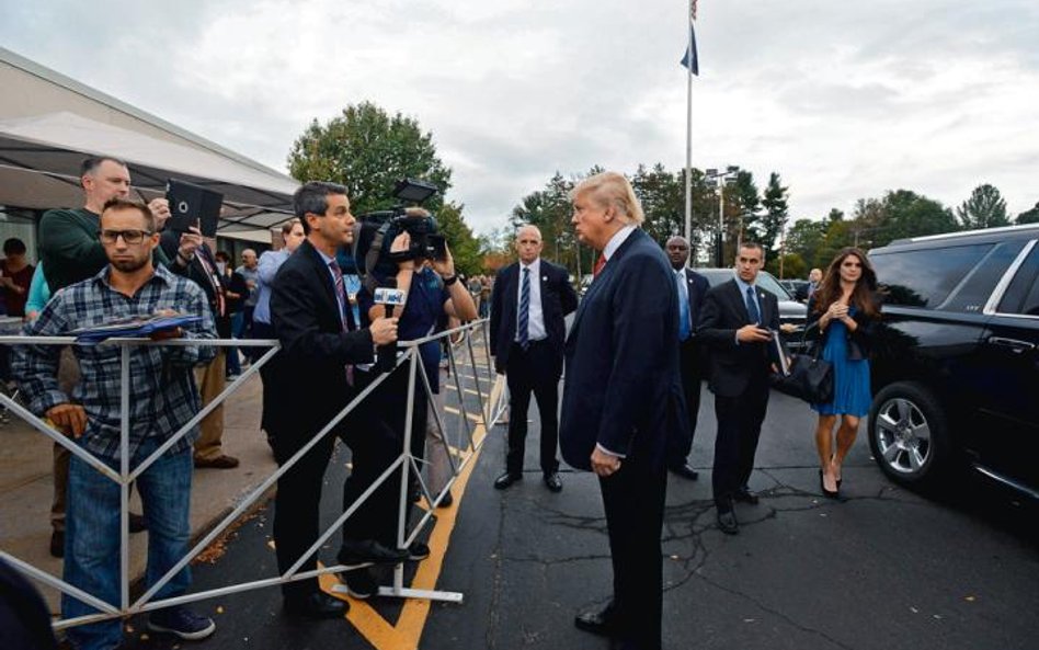 Najważniejsze jest New Hampshire! Donald Trump odpowiada na pytania reporterów w Keene
