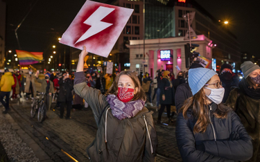 Protest Strajku Kobiet w Warszawie