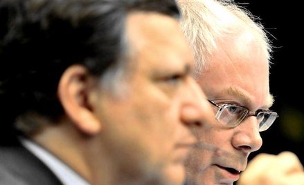 Od lewej: Jose Barroso i Herman Van Rompuy