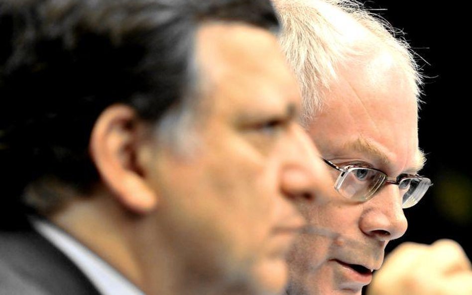Od lewej: Jose Barroso i Herman Van Rompuy