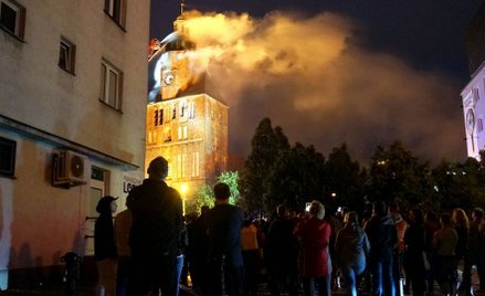 Pożar katedry w Gorzowie Wlkp.