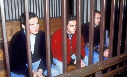 Pietro Maso (w środku) na ławie oskarżonych w 1992 r.