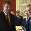 Nowy szef MSZ Tomáš Petříček i prezydent Czech Miloš Zeman