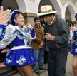Evo Morales bawi się w karnawale